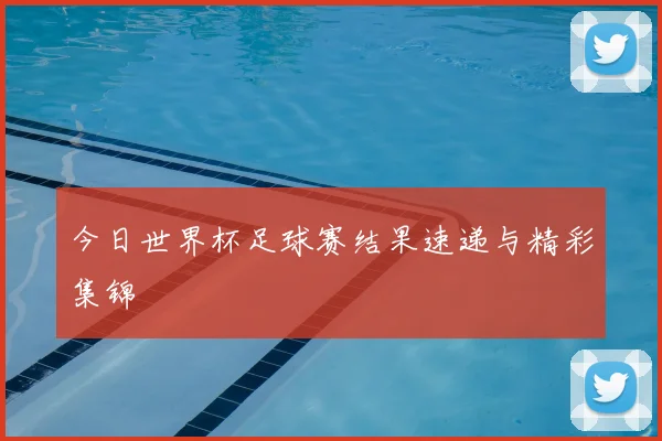 今日世界杯足球赛结果速递与精彩集锦